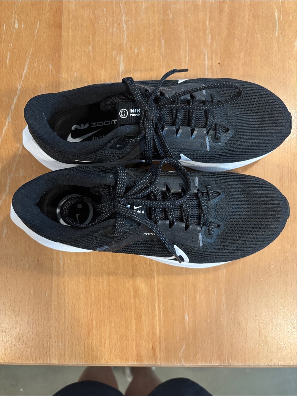 Nike Black with White Accent Athletic Running Shoes